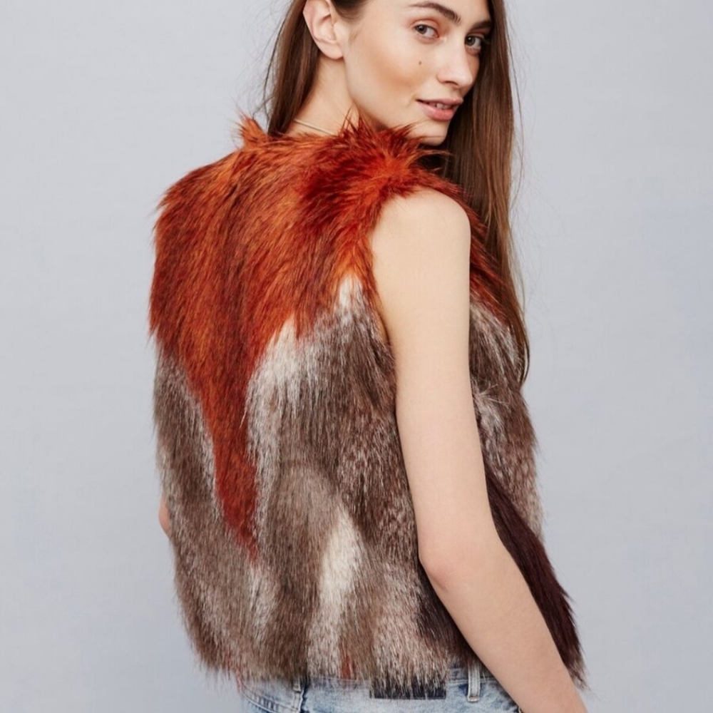 NWT Free People Faux Pattern Vest